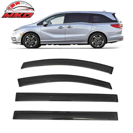 Wholesale 18-26 Honda Odyssey Window Visors Smoke Acrylic Rain Sun Vent Guard 4PCS - Wikond Auto