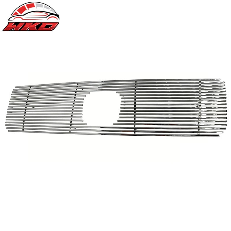 Fits 2003-2005 Honda Pilot Chrome Billet Style Front Upper Grille Replacement