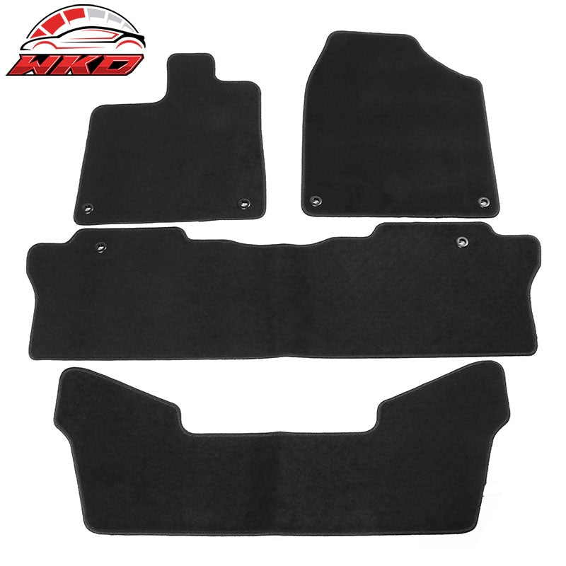 Wholesale 16-22 Honda Pilot Nylon Car Auto Floor Mats Liner Black Front Rear Carpets