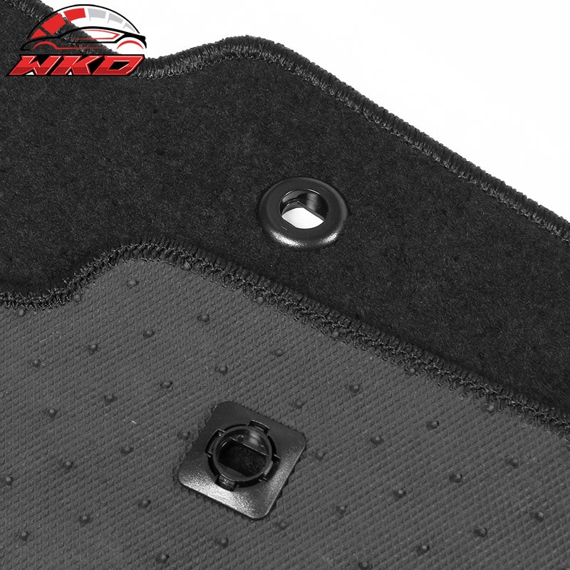 Fits 16-22 Honda Pilot Nylon Car Auto Floor Mats Liner Black Front Rear Carpets