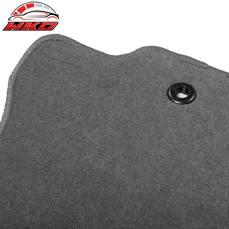 Fits 16-22 Honda Pilot Nylon Car Auto Floor Mats Liner Gray Front Rear Carpets