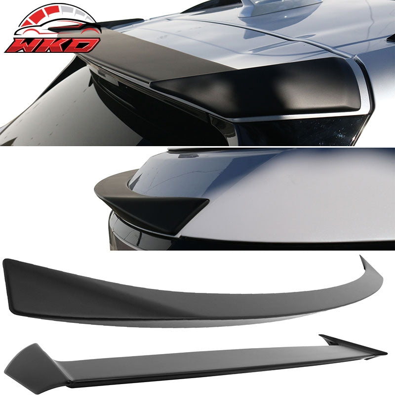 Fits 24-26 Honda Prologue IKON Rear Middle Wing+ Roof Spoiler Matte Black ABS