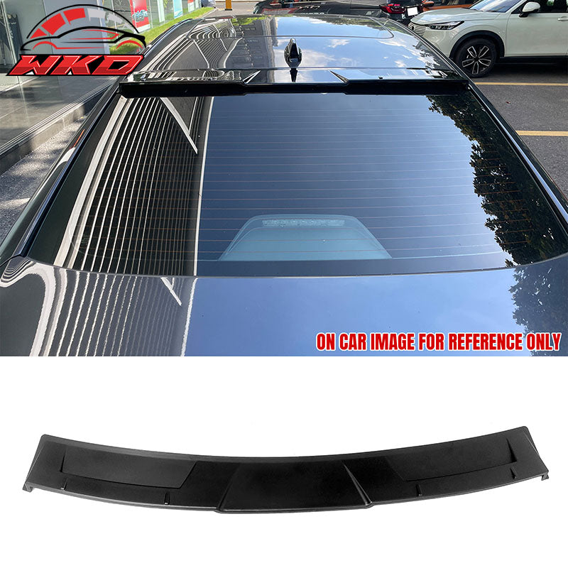 Fits 23-26 Honda Accord 11th Gen IKON Style Rear Roof Spoiler ABS Matte Black