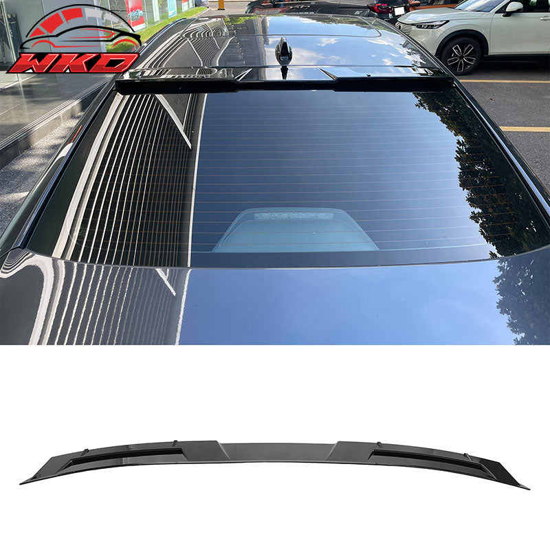 Fits 23-26 Honda Accord 11th Gen IKON Style Rear Roof Spoiler ABS Gloss Black