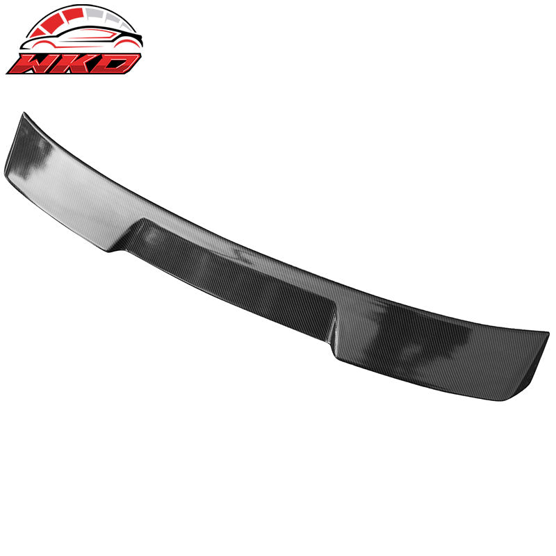 Fits 22-26 Honda Civic Sedan 4Dr IKON Style Carbon Fiber Print Rear Roof Spoiler