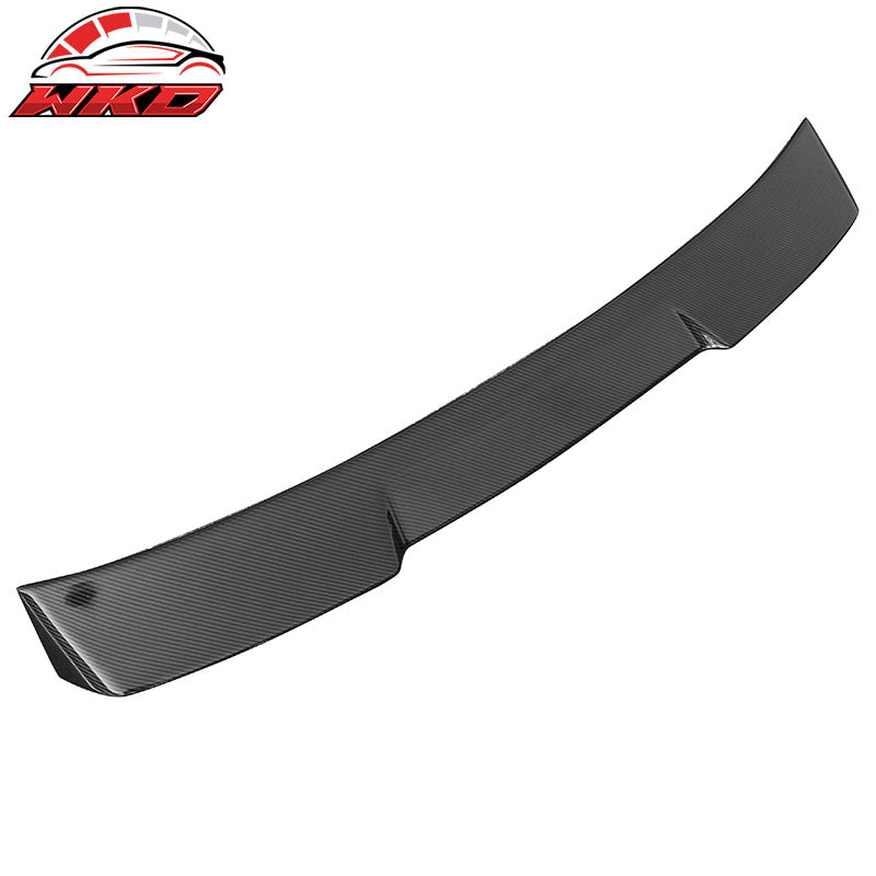 Fits 22-26 Honda Civic Sedan 4Dr IKON Style Carbon Fiber Print Rear Roof Spoiler