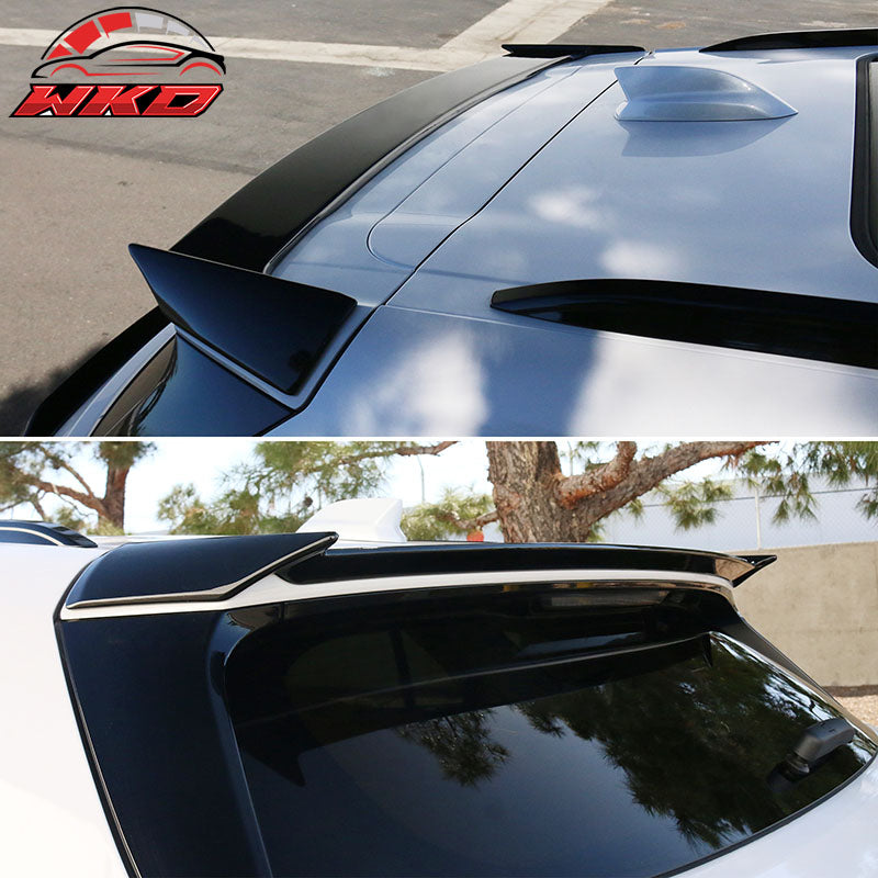 Fits 24-26 Honda Prologue IKON Style Rear Roof Spoiler Wing Lip Gloss Black ABS