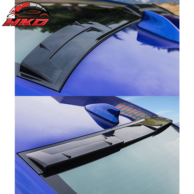 Fits 18-22 Honda Accord Ikon Style Rear Roof Spoiler Wing Carbon Fiber Print ABS