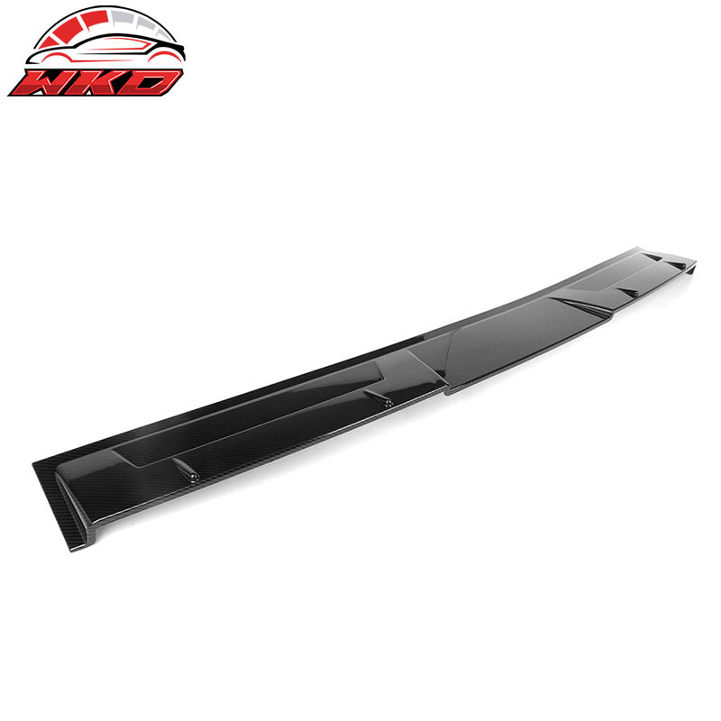 Fits 18-22 Honda Accord Ikon Style Rear Roof Spoiler Wing Carbon Fiber Print ABS