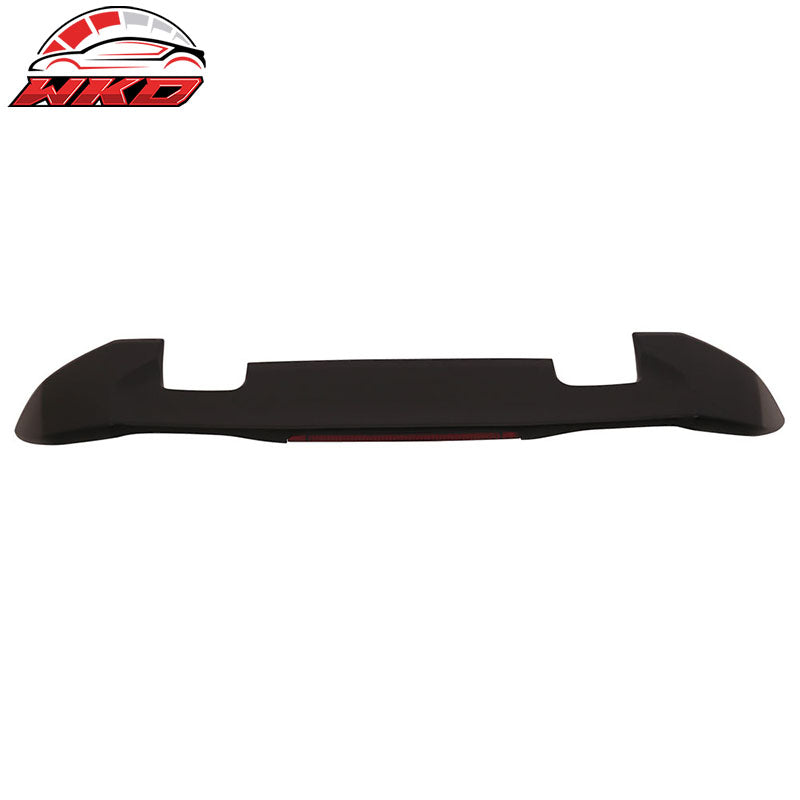 For 15-18 Honda Fit Rear Window Roof Spoiler RS Style ABS Matte Black LED Visor