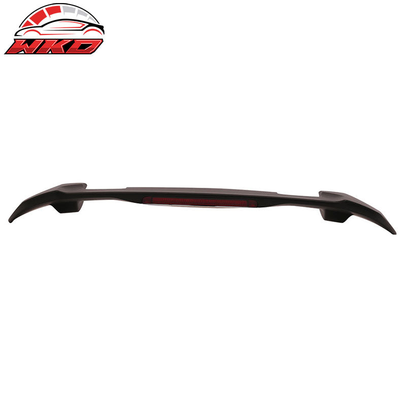 For 15-18 Honda Fit Rear Window Roof Spoiler RS Style ABS Matte Black LED Visor
