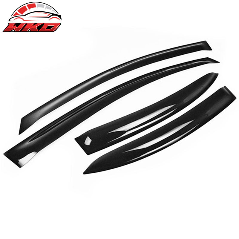 Fits 06-11 Honda Civic 8th Gen OE Style Window Visors Guards Transparent Tape-On