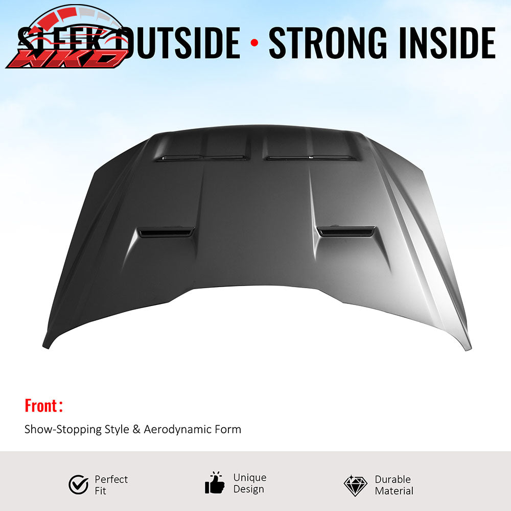 Fits 21-25 Ford F-150 Hood Cover Shelby Super Snake Style Engine Bonnet Panel