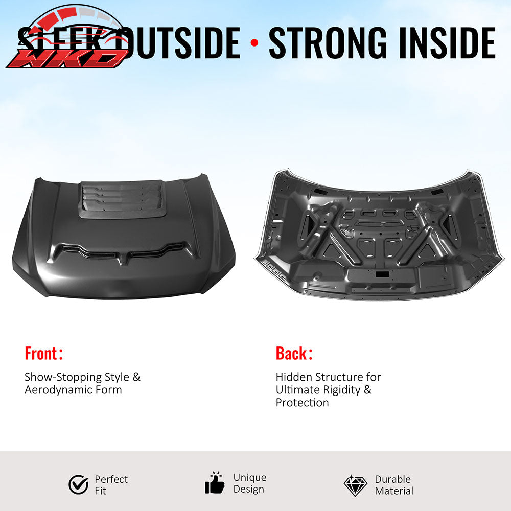 Fits 15-20 Ford F-150 Hood Cover Shelby Baja Style Engine Bonnet Scoop Panel
