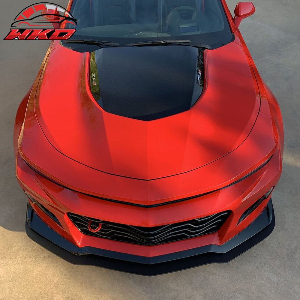 Fits 16-24 Chevrolet Camaro ZL1 Style Aluminum Unpainted Front Bumper Hood Guard