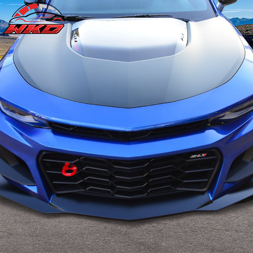 Fits 16-24 Chevrolet Camaro ZL1 Style Aluminum Unpainted Front Bumper Hood Guard