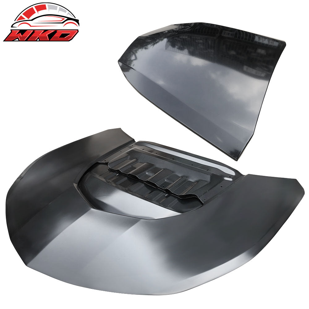 Fits 16-24 Chevrolet Camaro ZL1 Style Aluminum Unpainted Front Bumper Hood Guard
