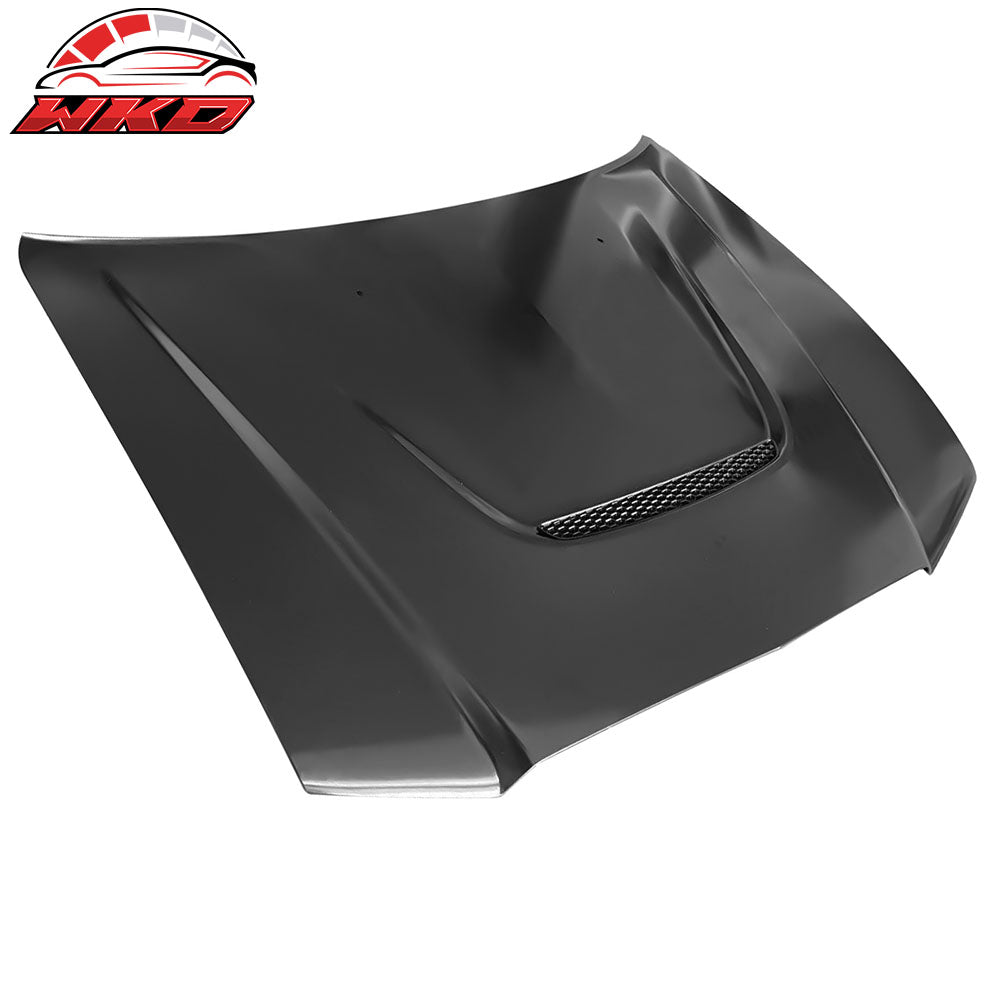 Fits 11-14 Dodge Charger Aluminum Black SRT 392 Style Hood Replacement One Scoop