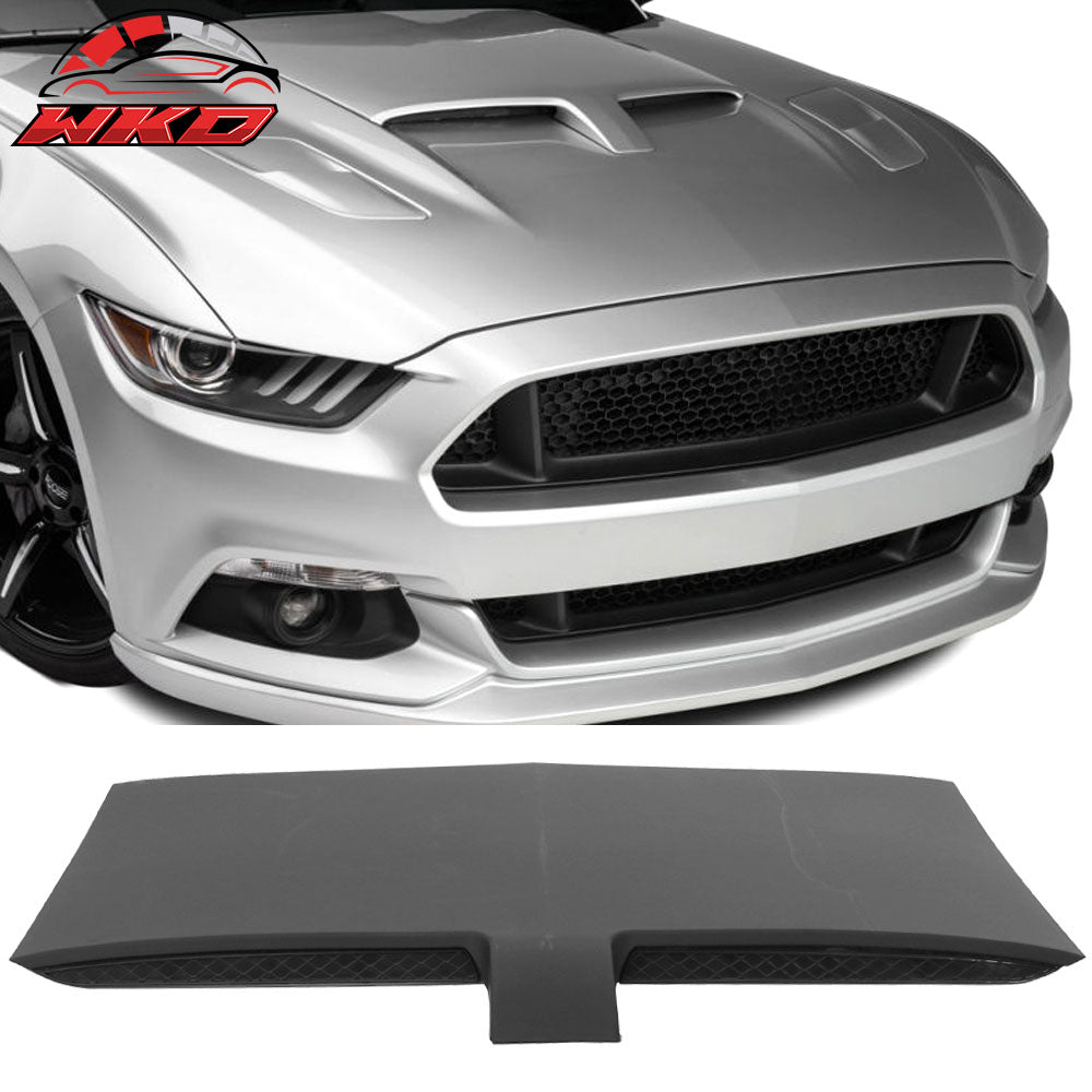 Fits 15-17 Mustang M Type Air Hood Vent Scoop Unpainted Black Polypropylene PP
