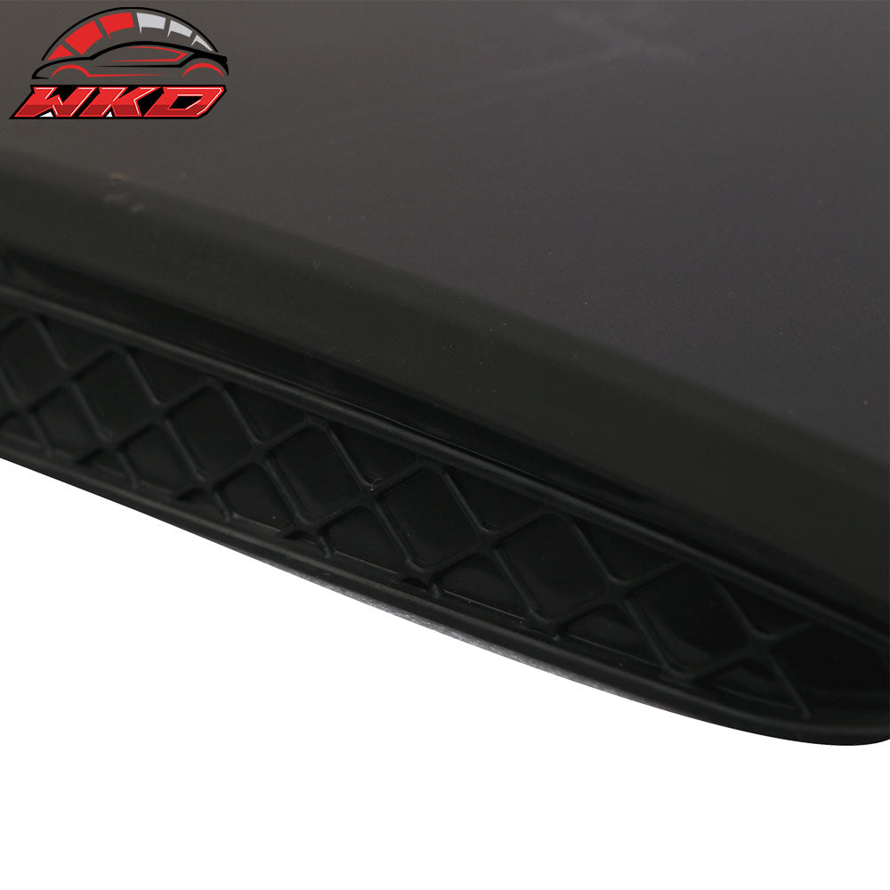 Fits 15-17 Mustang M Type Air Hood Vent Scoop Unpainted Black Polypropylene PP