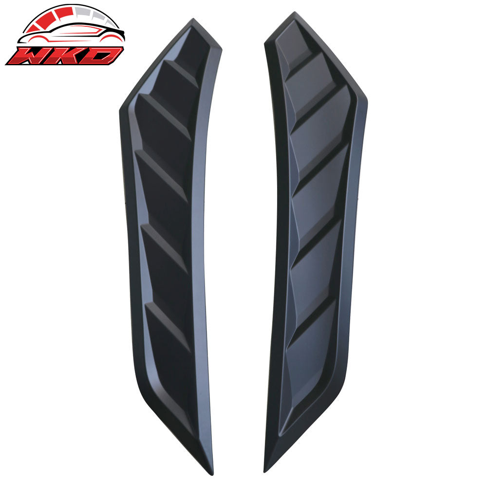 Fits 16-20 Honda Civic 10th Gen Sedan Coupe V2 Hood Vents 2 Pcs Unpainted ABS