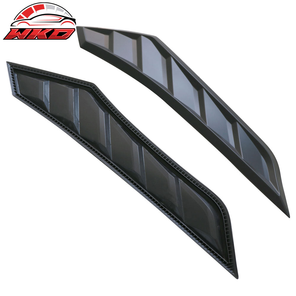 Fits 16-20 Honda Civic 10th Gen Sedan Coupe V2 Hood Vents 2 Pcs Unpainted ABS