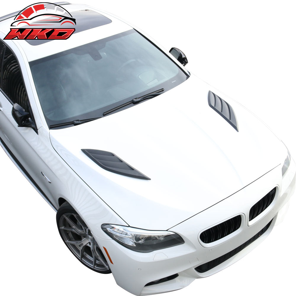 Universal IKON Style 2PCS Car Air Flow Intake Hood Scoop Vent Bonnet Covers ABS