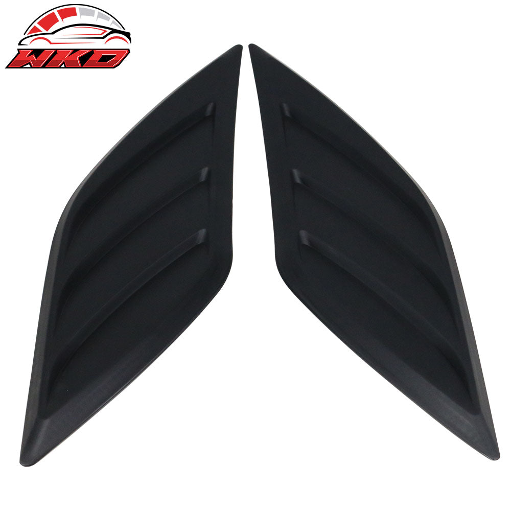 Universal IKON Style 2PCS Car Air Flow Intake Hood Scoop Vent Bonnet Covers ABS