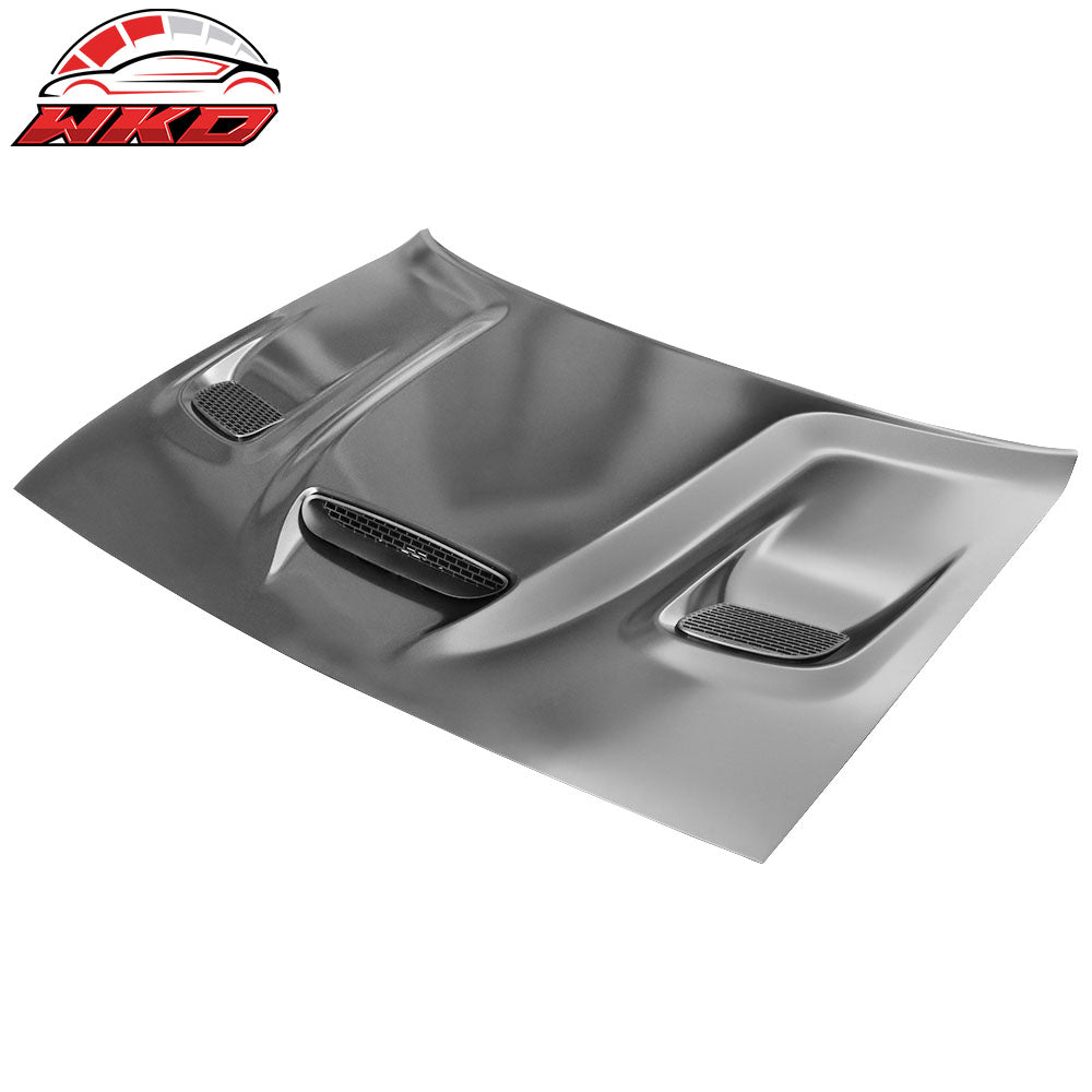 Fits 08-23 Dodge Challenger Hellcat Style Front Hood Panel Replacement Aluminum