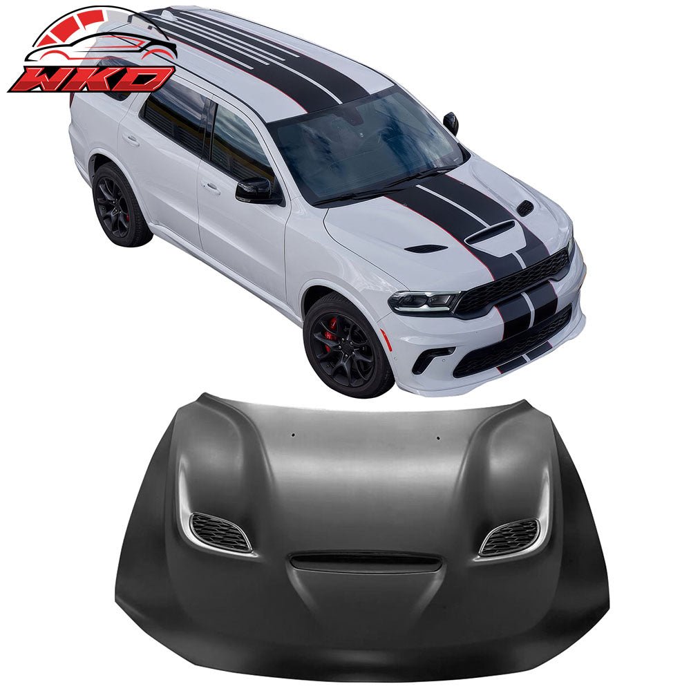 Fits 11-25 Dodge Durango Hood Cover 21+ Hellcat Style Bonnet Shell Aluminum Vent