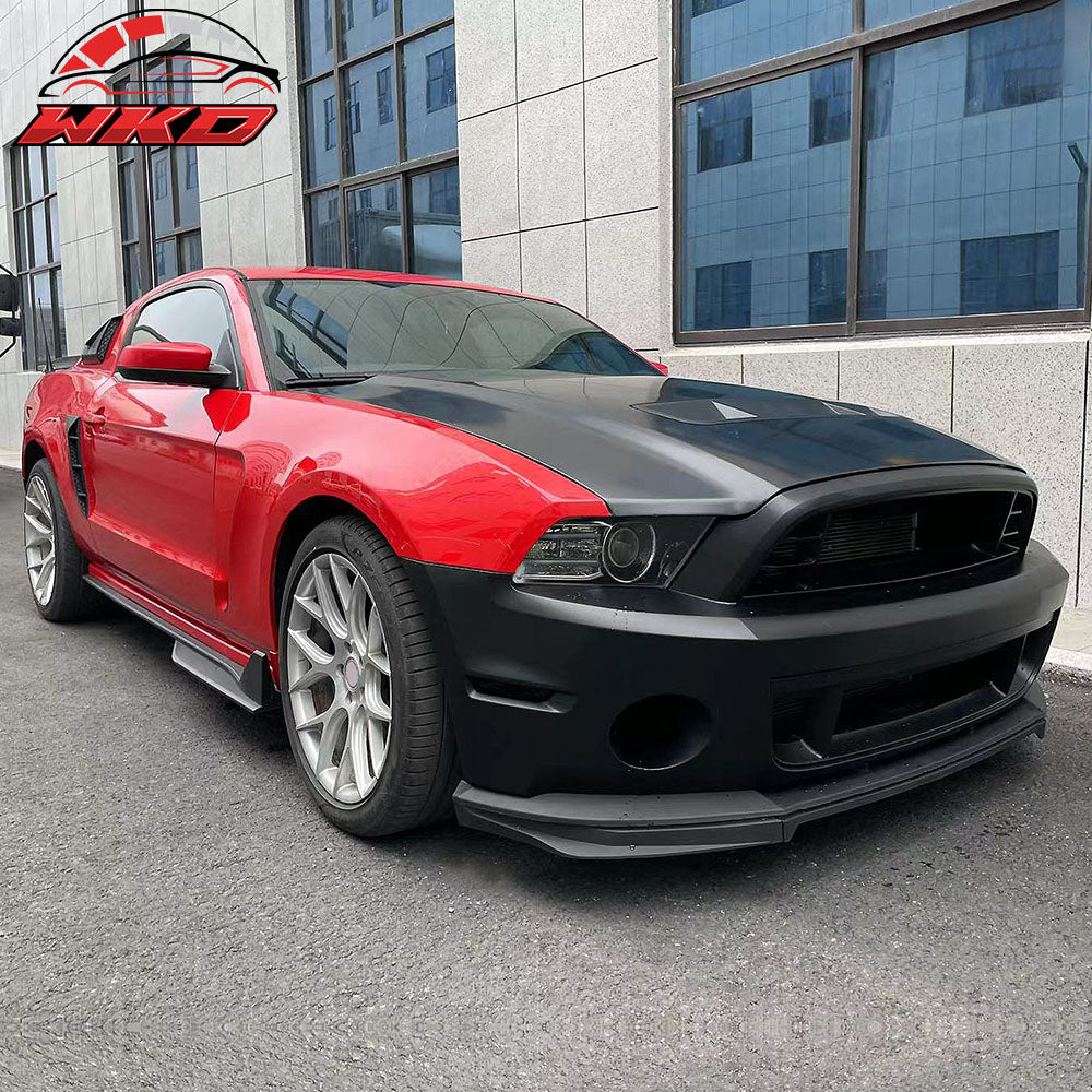 Fits 10-14 Ford Mustang GT500 Style Hood Aluminum Air Flow Intake Scoop Panel