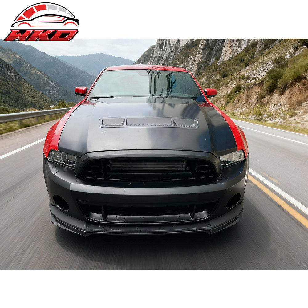 Fits 10-14 Ford Mustang GT500 Style Hood Aluminum Air Flow Intake Scoop Panel