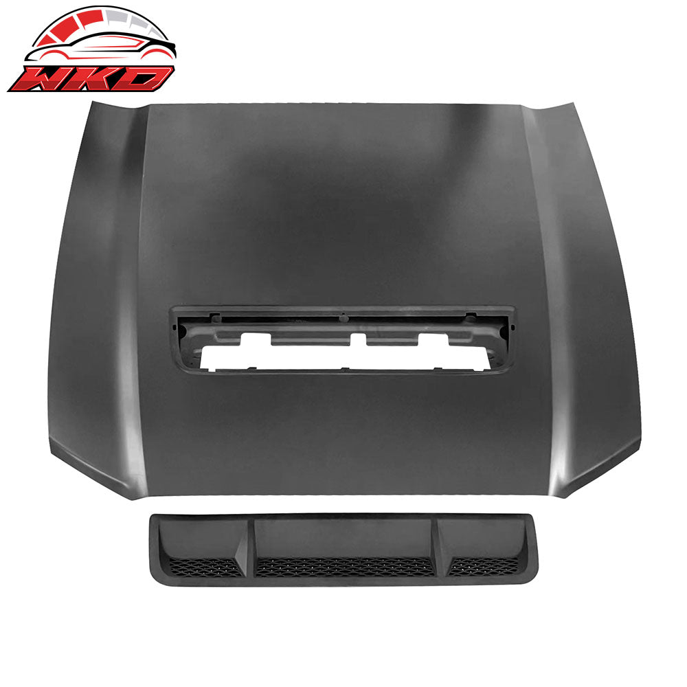 Fits 10-14 Ford Mustang GT500 Style Hood Aluminum Air Flow Intake Scoop Panel