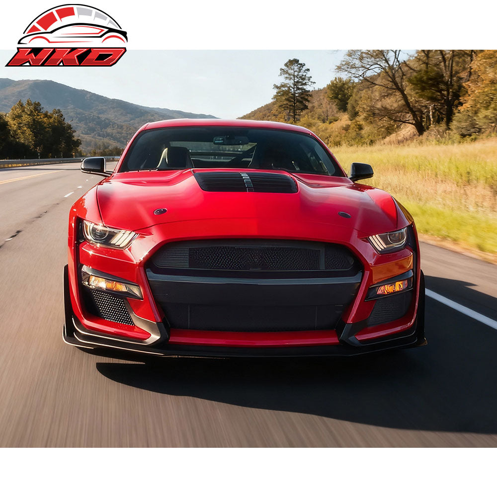 Fits 18-23 Ford Mustang 2Dr GT500 Style Aluminum Front Hood - Unpainted