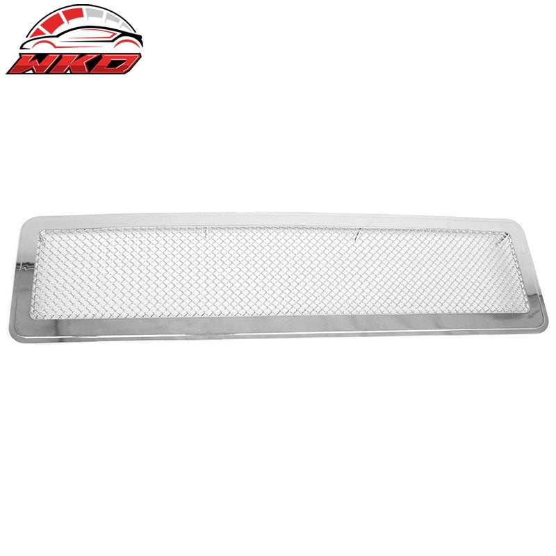 Wholesale 2003-2009 Hummer H2 Mesh Style Front Bumper Grille Chrome Stainless Steel - Wikond Auto