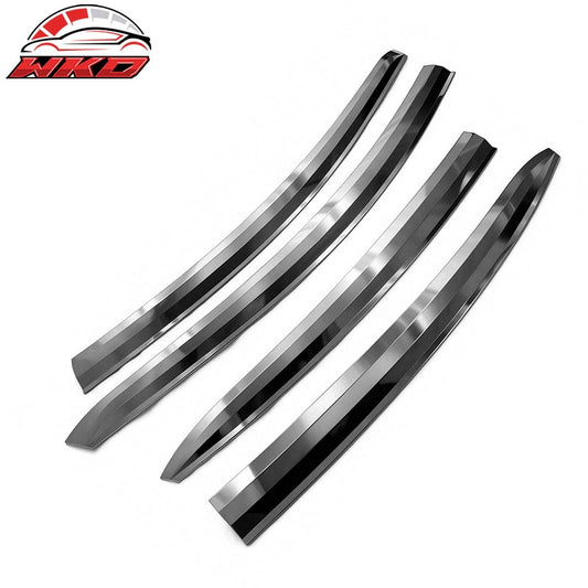 Wholesale 11-17 Hyundai Accent Window Visors ABS Chrome Sun Rain Guard Deflector 4PCS - Wikond Auto