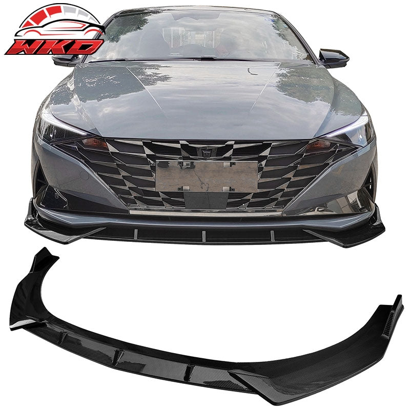 Wholesale 21-23 Hyundai Elantra 4DR Sedan Carbon Fiber Print 3PC Front Bumper Lip PP