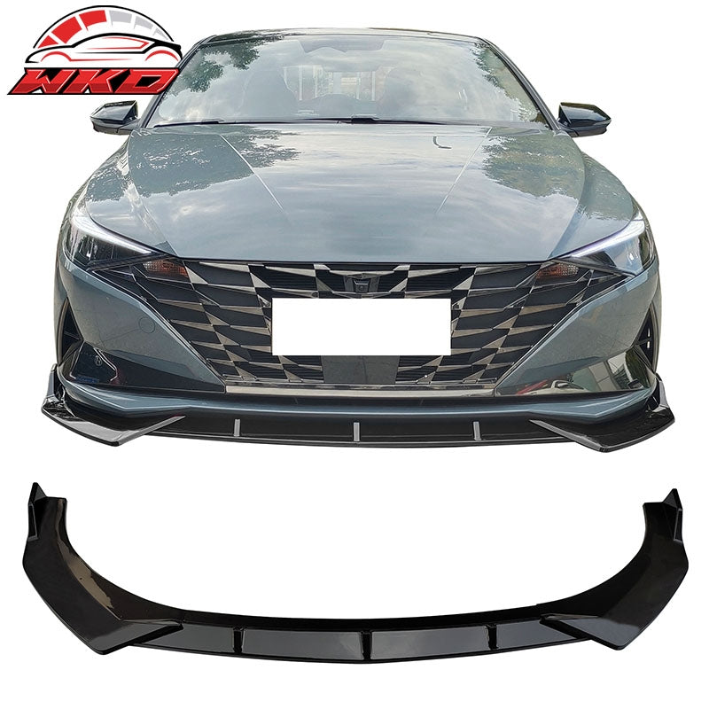 Wholesale 21-23 Hyundai Elantra Gloss Black Front Bumper Lip Spoiler Splitter PP 3PCS