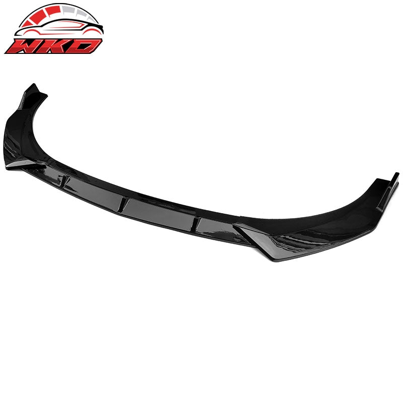 Fits 21-23 Hyundai Elantra Gloss Black Front Bumper Lip Spoiler Splitter PP 3PCS