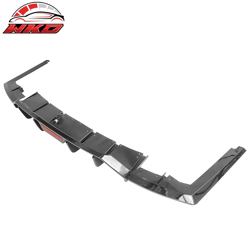 Fits 21-23 Hyundai Elantra IKON Style Gloss Black Rear Bumper Lip Diffuser - PP