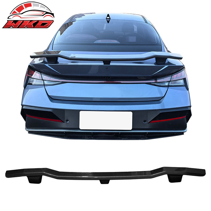 Wholesale 21-26 Hyundai Elantra N Style Trunk Spoiler Wing Lid Carbon Fiber Print ABS