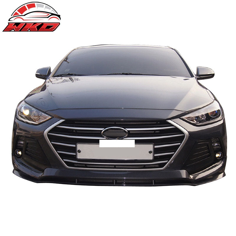 Fits 17-18 Hyundai Elantra SPW Style Front Bumper Lip PP