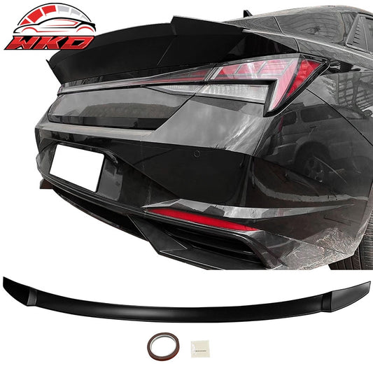 Wholesale 21-26 Hyundai Elantra Sedan M4 Style Rear Trunk Spoiler Lid ABS Matte Black