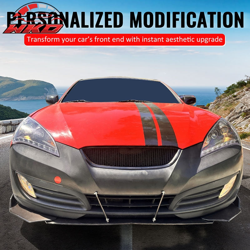 Fits 10-12 Hyundai Genesis Coupe Honeycomb Style Upper Grille Matte Black ABS