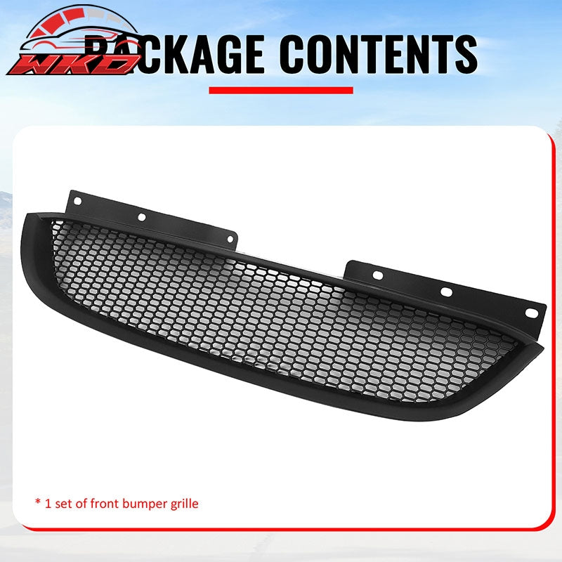 Fits 10-12 Hyundai Genesis Coupe Honeycomb Style Upper Grille Matte Black ABS