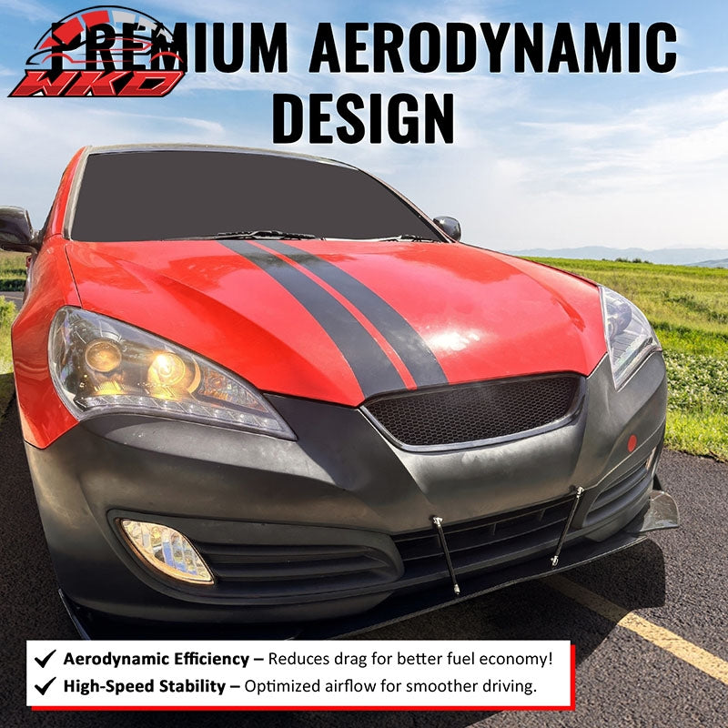 Fits 10-12 Hyundai Genesis Coupe Honeycomb Style Upper Grille Matte Black ABS