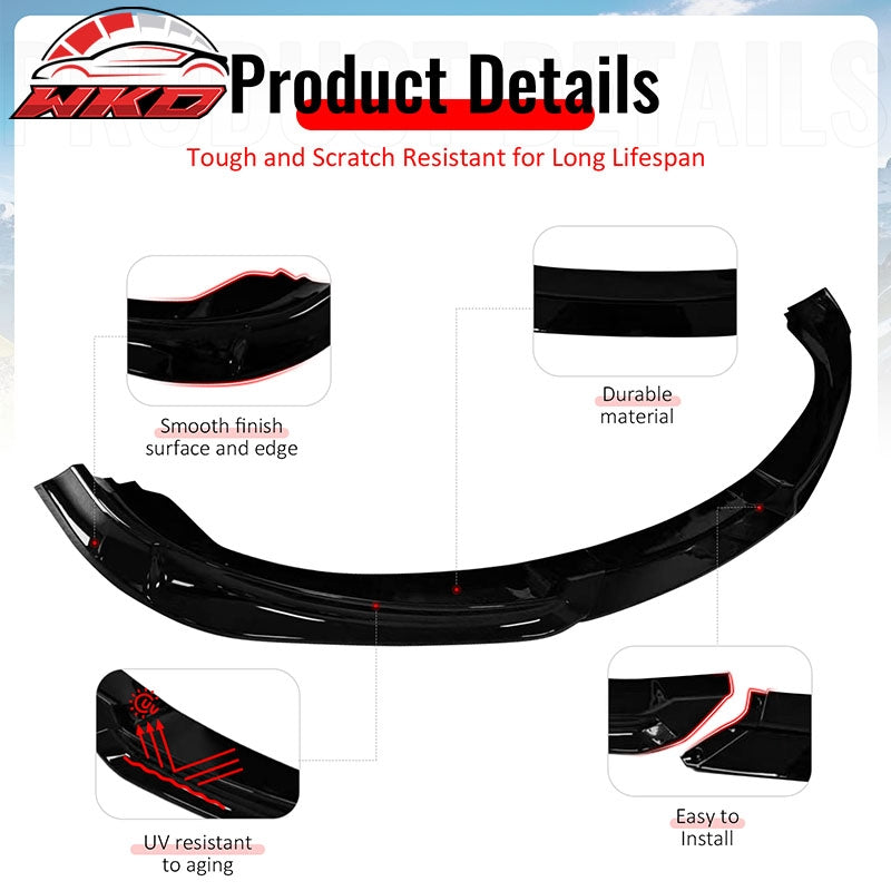Wholesale 10-12 Hyundai Genesis Coupe KS PP Front Bumper Lip Chin Spoiler Gloss Black - Wikond Auto