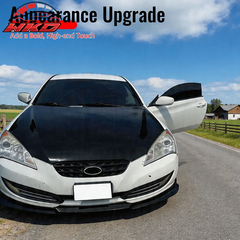 Wholesale 10-12 Hyundai Genesis Coupe KS PP Front Bumper Lip Chin Spoiler Gloss Black - Wikond Auto