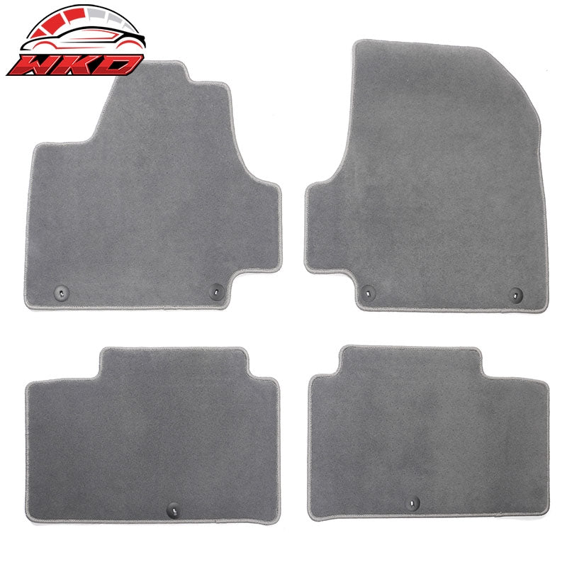 Wholesale 22-24 Hyundai Ioniq 5 4DR Front & Rear Floor Mats Carpet Nylon 4PCS - Gray Gray - Wikond Auto