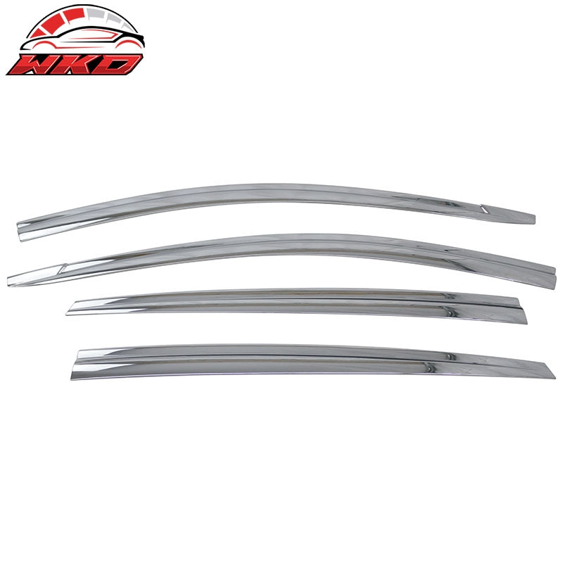 Wholesale 17-22 Hyundai Ioniq Window Visors ABS Chrome Sun Rain Guard Deflector 6PCS - Wikond Auto